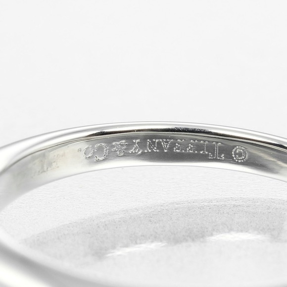 TIFFANY Silver Diamond Ring - Picture 5 of 10